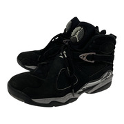 NIKE AIR JORDAN 8 RETRO CHROME ハイカットスニーカー 黒 28.5cm