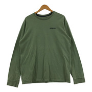 patagonia 長袖Tシャツ・カットソー バックウルフプリントTee 緑