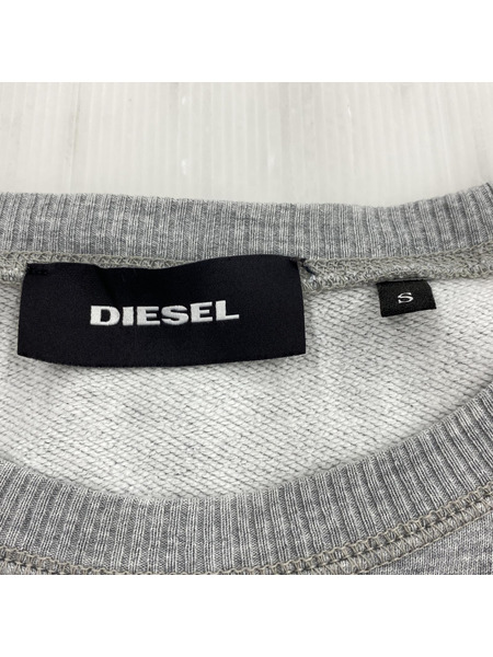 DIESEL b-ra.ve クルーネック スウェット(S) グレー