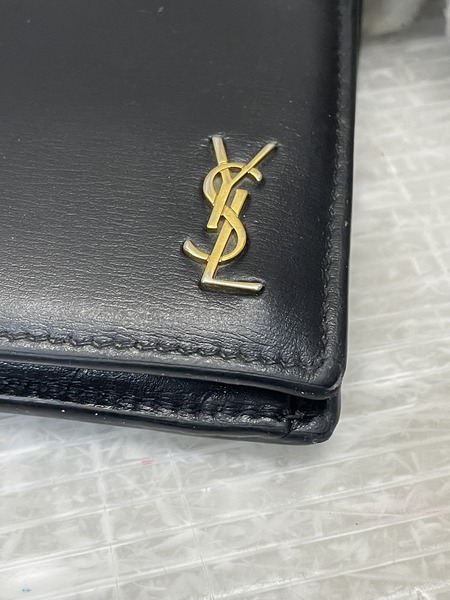 SAINT LAURENT 二つ折り財布 BLK