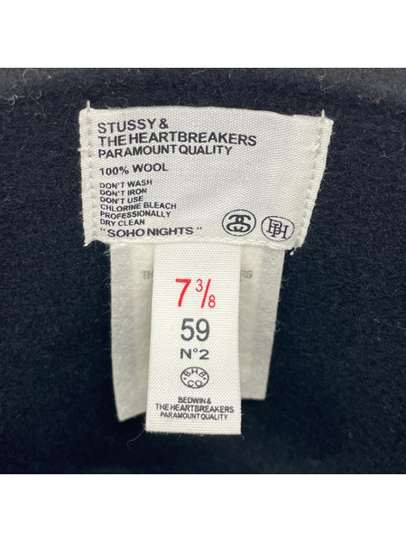 STUSSY×BEDWIN＆THE HEARTBREAKERS ハット ブラック