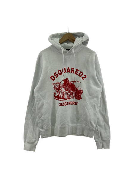 DSQUARED2 CUZCO POパーカー M ホワイト