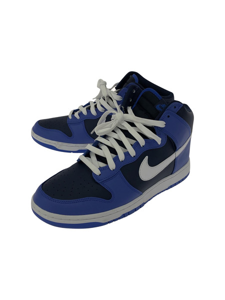 NIKE DUNK HI RETRO MEDIUM BLUE/WHITE-MIDNIGHT NAVY 30cm[値下]