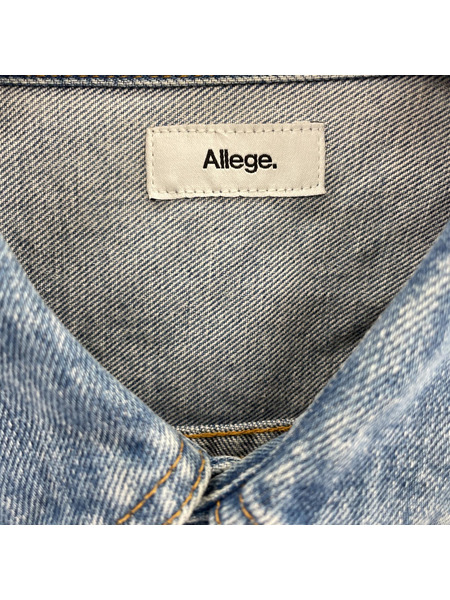 ALLEGE Bleaching Denim Blouson 3 ブルー