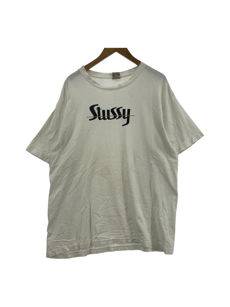 OLD STUSSY/90s/白タグ/ロゴプリントTee/XL