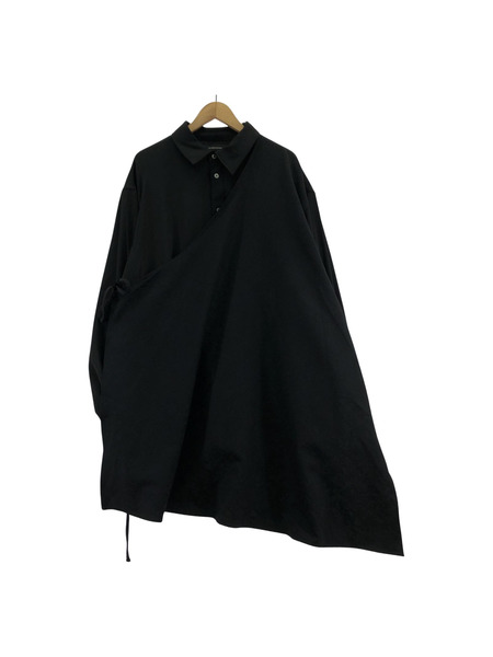 NOT CONVENTIONAL デザインオーバーシャツ ブラック N25-012-BLK