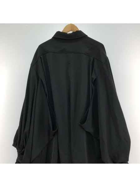 NOT CONVENTIONAL デザインオーバーシャツ ブラック N25-012-BLK
