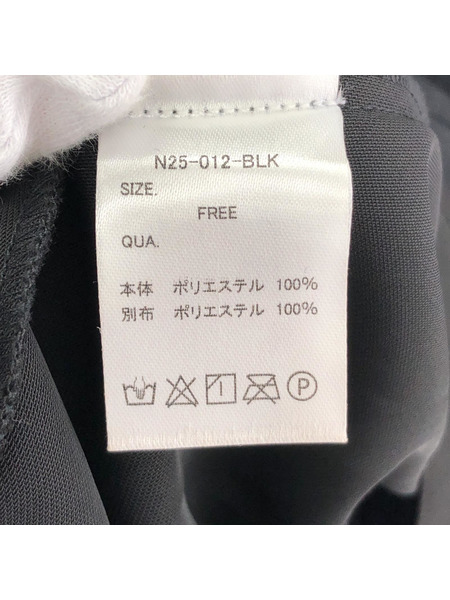 NOT CONVENTIONAL デザインオーバーシャツ ブラック N25-012-BLK