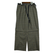 COGNOMEN ジップパンツ DETACHABLE PANTS L BEIGE チェック