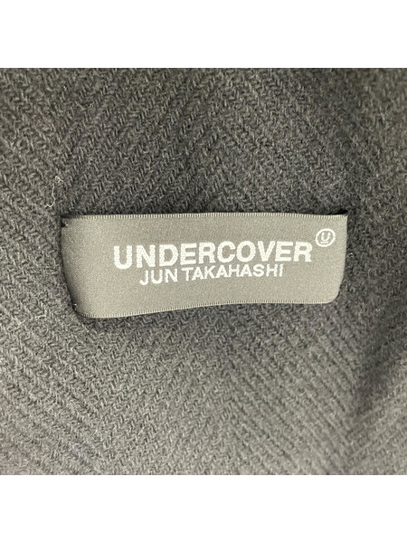 UNDERCOVER ジャケット 26SS ウール縮絨ダブルジップシングルライダースニット