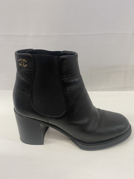 CHANEL　ジップアップブーツ 36　1/2
