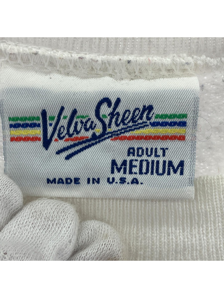 OLD VELVA SHEEN ミッキー カリフォルニア 半袖スウェット (M) 白