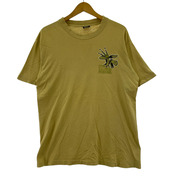 STUSSY 半袖Tシャツ・カットソー 80s USA製 BIG ASS GEAR (M) 黄色