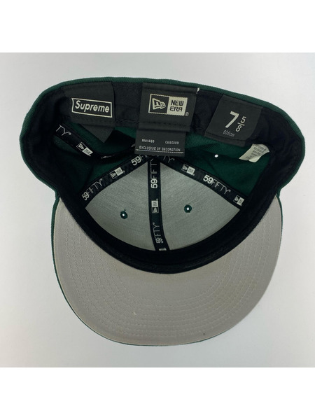 Supreme キャップ 22AW/S Logo New Era/7 5/8(60.6cm)/GRN
