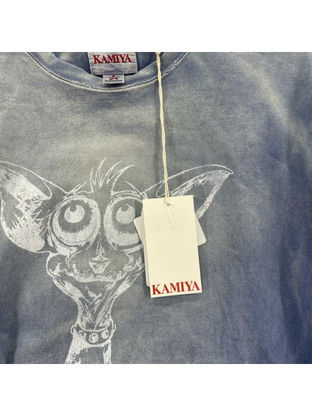 半袖Tシャツ・カットソー KAMIYA 24SS MONSTER Printed Bleach Tee