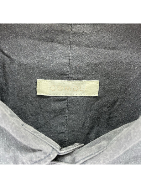 COMOLI 18SS コモリシャツ 2 ネイビー M01-02001