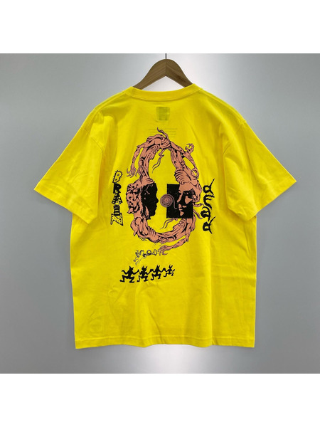 SASQUATCHfabrix.×BRAIN DEAD 無秩序 プリントTee L イエロー