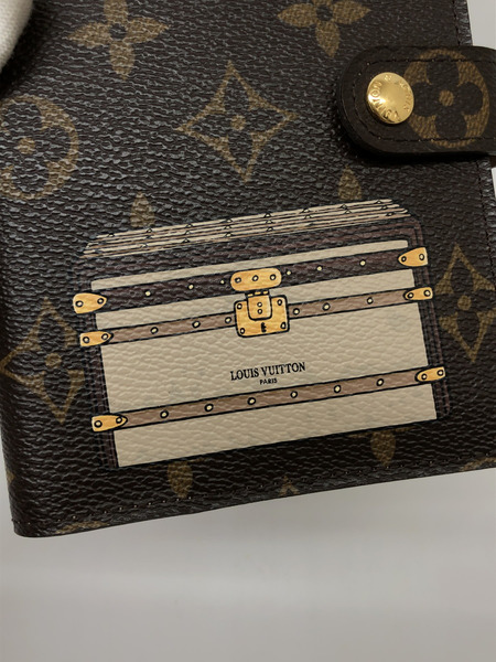 小物 LV　モノグラム　トランク　手帳カバー　R20028　ｲﾆｼｬﾙ入り