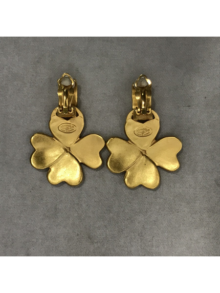 アクセサリー 95年 クローバー イヤリング ゴールドカラー
