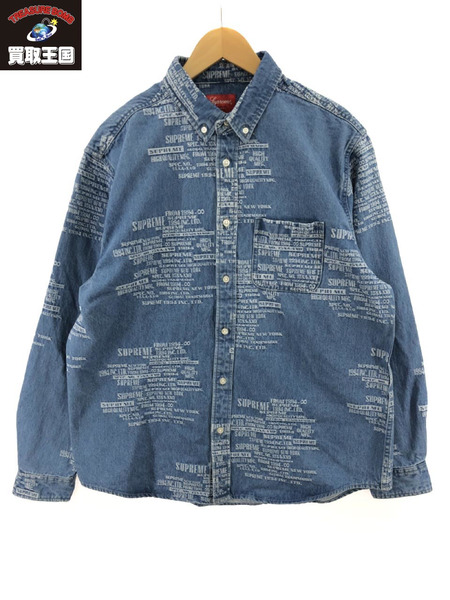 Supreme Trademark Jacquard Denim Shirt M BLU｜商品番号 ...