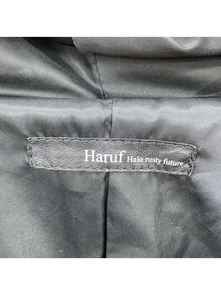 レザージャケット Haruf シープスキン レザーライダース-L