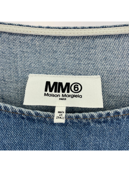 MM6 ノースリーブワンピース 20ss 切替デニム ノースリーブワンピース size40