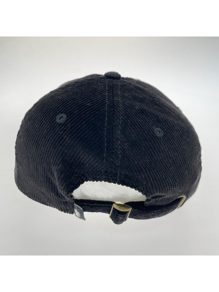 STUSSY キャップ コーデュロイキャップ/BLK