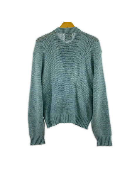 OLD・VINTAGE ニット・セーター 60s/ケーブルニット/レザー切リ替エ