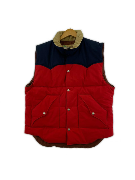 ダウンベスト T/C VEST (XL) 赤紺