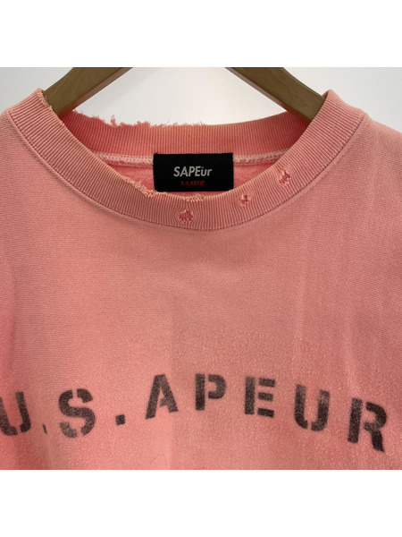 SAPEur スウェット (XL) ピンク