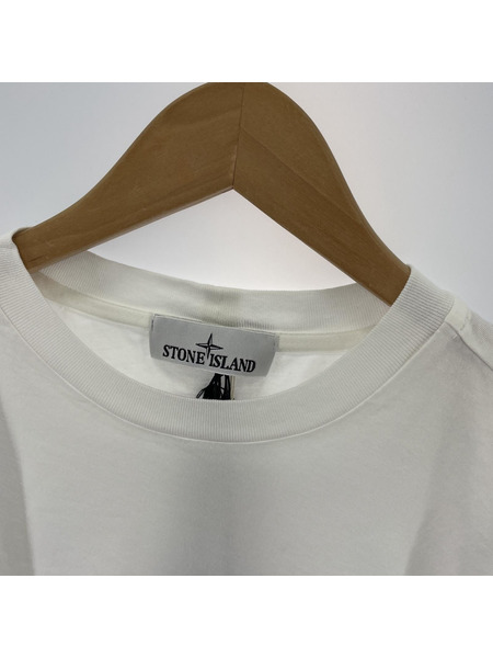 STONE ISLAND ストーンアイランド Crew-neck T-shirt(L) 801524113 ホワイト