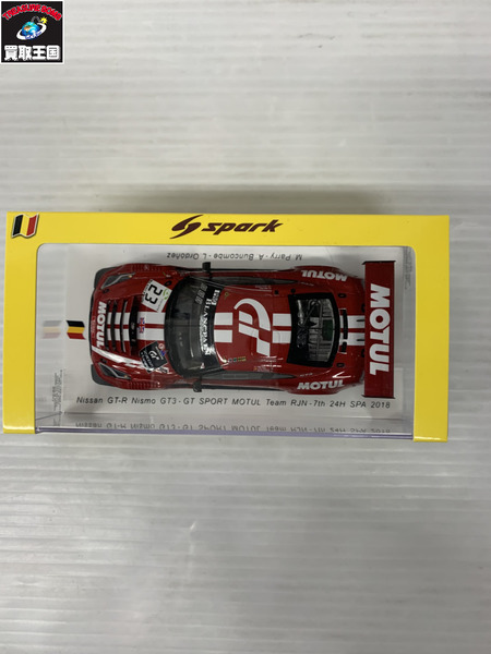 SPARK 1/43 Nissan GT-R Nismo GT3-GT SPORT MOTUL RJN 7th 24H