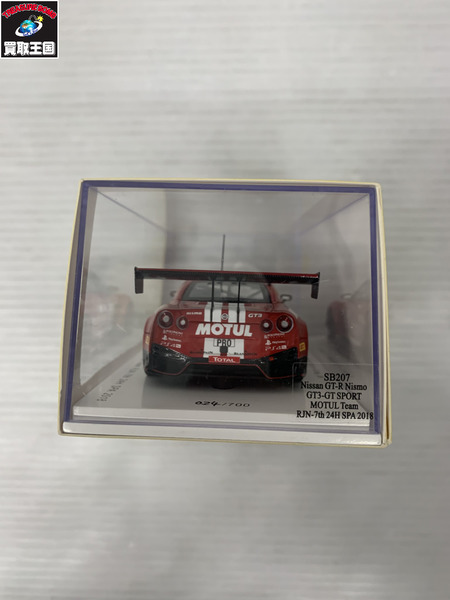 SPARK 1/43 Nissan GT-R Nismo GT3-GT SPORT MOTUL RJN 7th 24H