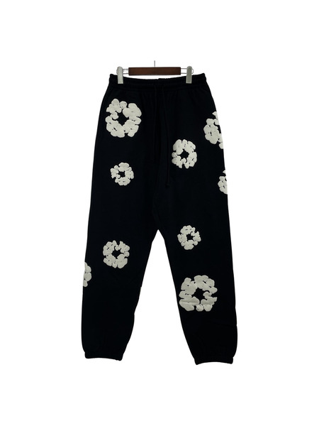 DENIM TEARS COTTON WREATH SWEATPANT BLACK フラワースウェットパンツ XL