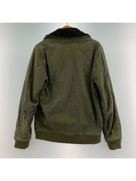 GOODENOUGH 襟ボア コットンライダース