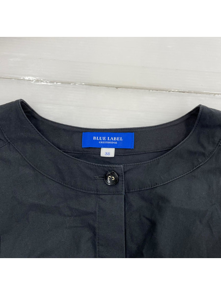 BLUE LABEL CRESTBRIDGE ジャケット ハイカウントコットンタイプライターシャツワンピース