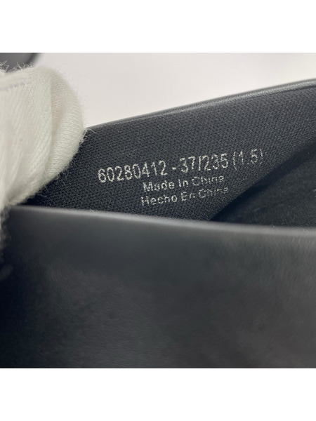 charles&keith ブーツ ピクシープラットフォームミュール ブラック 23.5