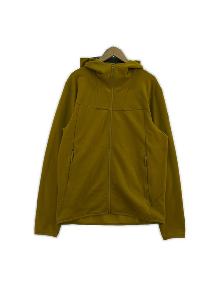 ARC'TERYX パーカー(ジップアップ) テックウールジップフーディ(M)黄[値下]