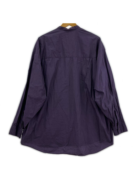 グラフペーパー バンドカラーシャツ