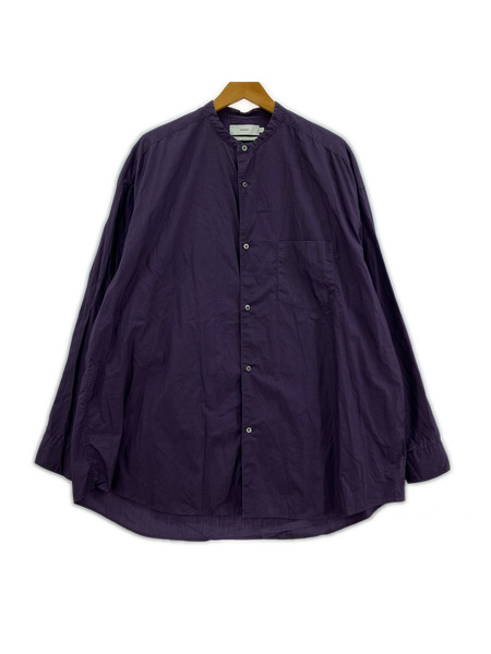 グラフペーパー バンドカラーシャツ