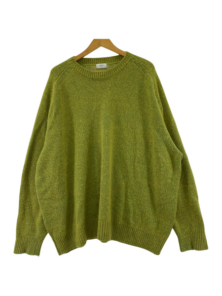 URU 22AW CREW NECK KNIT イエロー