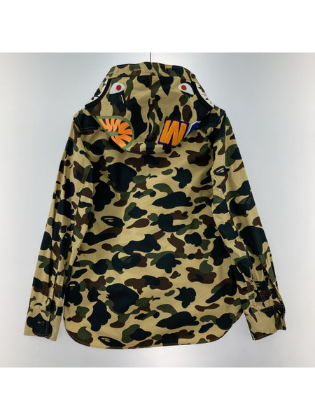 A BATHING APE/001SHE301015X/シャーク 迷彩/シャツジャケット/M