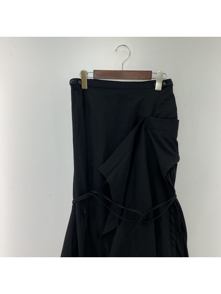 Yohji Yamamoto　スカート　ブラック　1 FW-S19-822