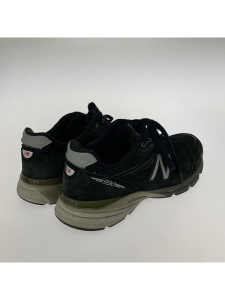 NEW BALANCE M990BK4 スニーカー 黒 28.0cm