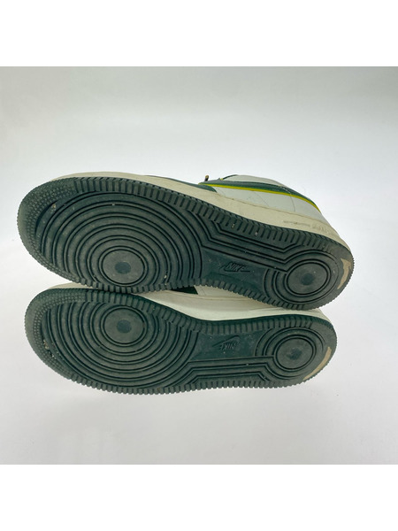 NIKE スニーカー AIR FORCE 1 GREEN/WHT 26.5cm