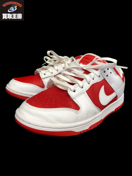 NIKE DUNK LOW RETRO CHAMPIONSHIP RED スニーカー 27.5㎝[値下]