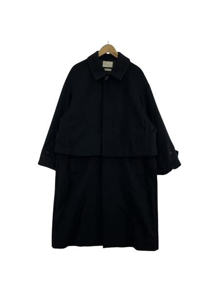 YOKE 3WAY BAL COLLAR SHARE COAT 2 ブラック