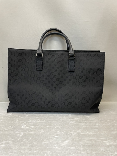 GUCCI GGナイロン ビジネストートバッグ ブラック