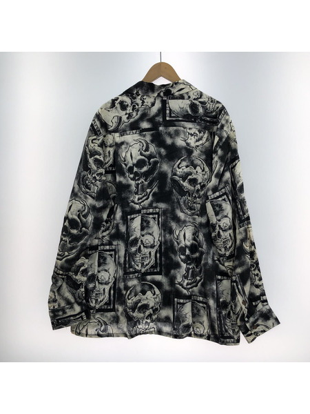 WACKO MARIA 56 Tattoo Studio HAWAIIAN SHIRT L/S XL 黒系