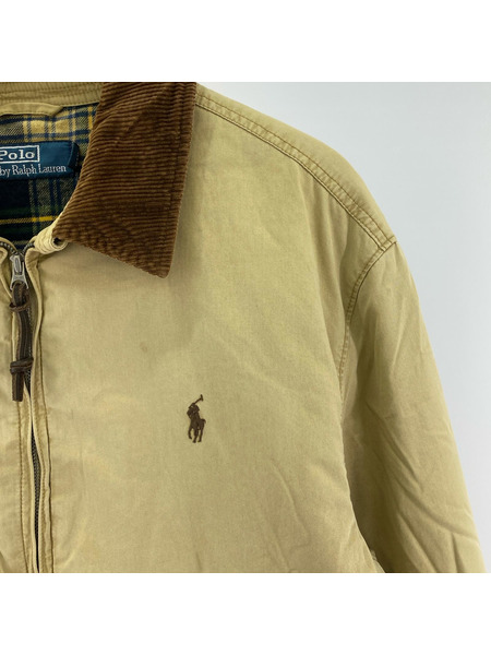 POLO RALPH LAUREN90s TALON 裏チェック 襟コーデュロイ スウィングトップ L